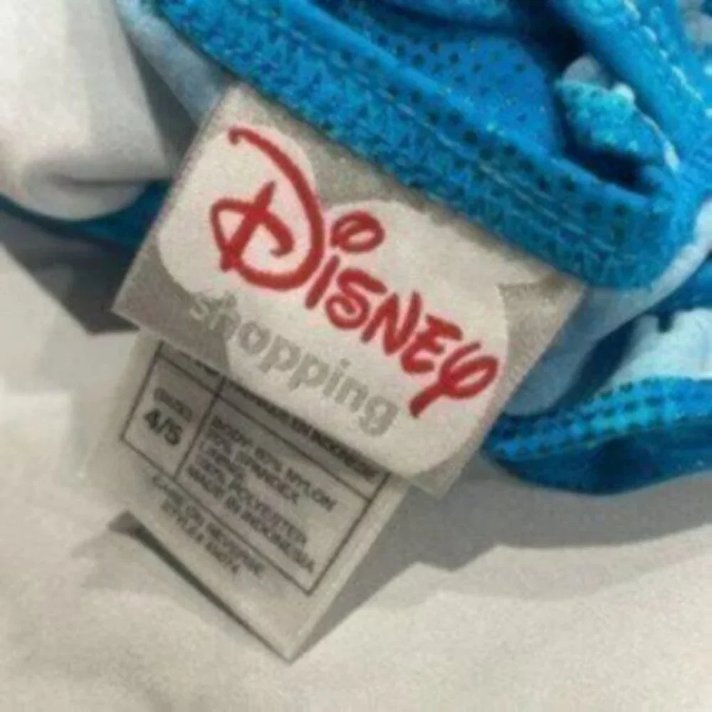 Disney Kids Girl Blue The Little Mermaid Store Ariel Hologram Swimsuit Size 4